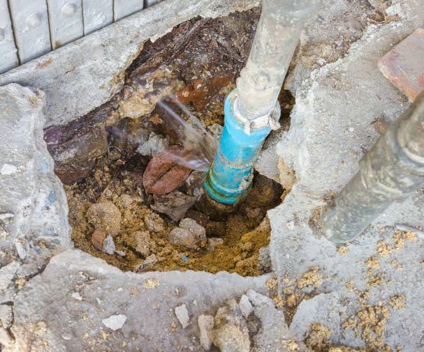 Detección de fuga de agua